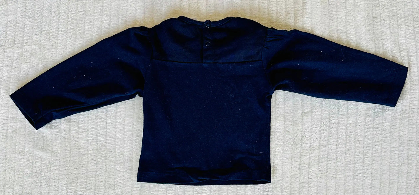 T-shirt bébé fille bleu marine - 3 mois - Bébé 9 bébé 9