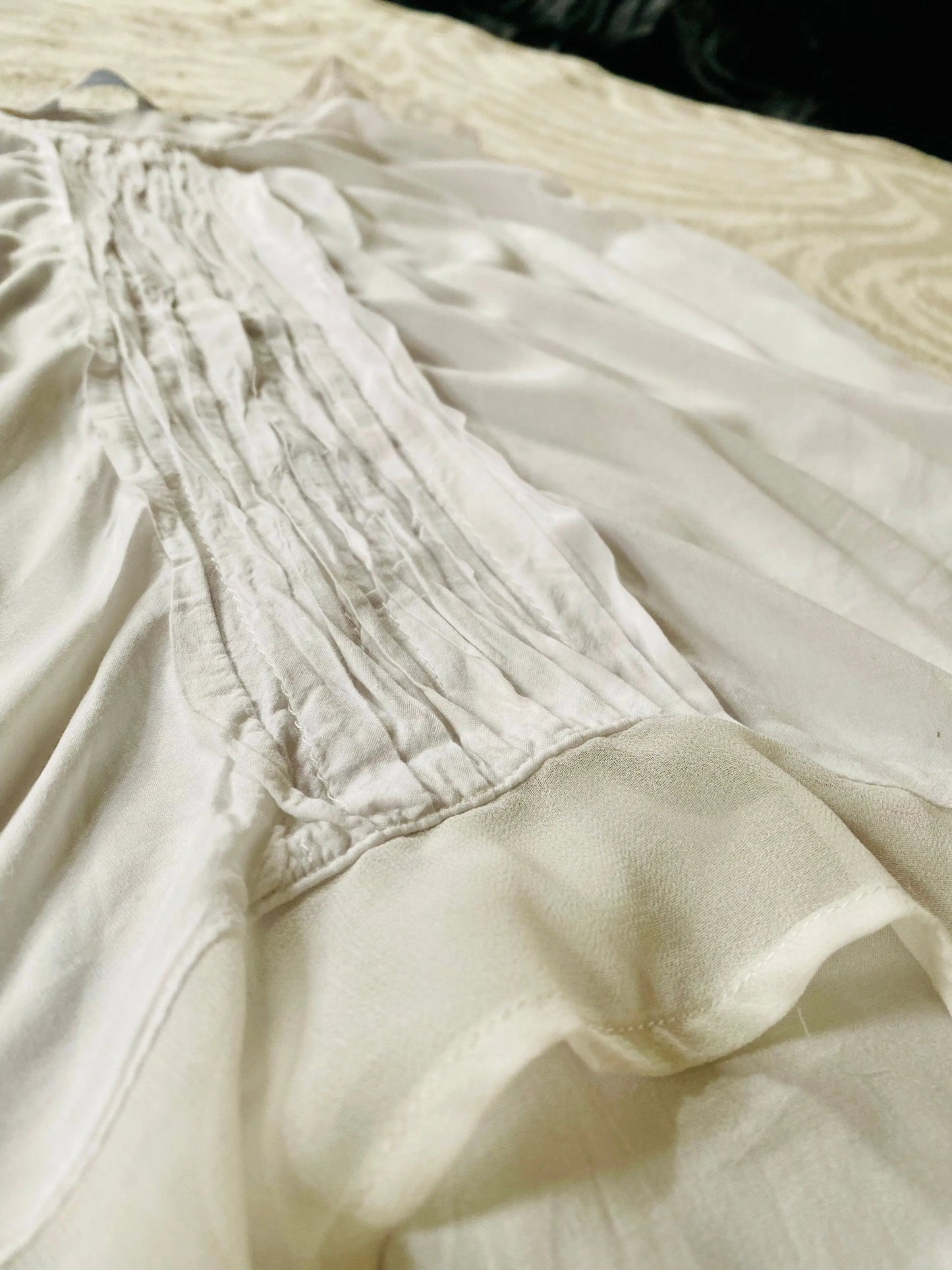Top Débardeur Femme Blanc à Dentelle et Voile Transparent Taille Unique - Promod promod
