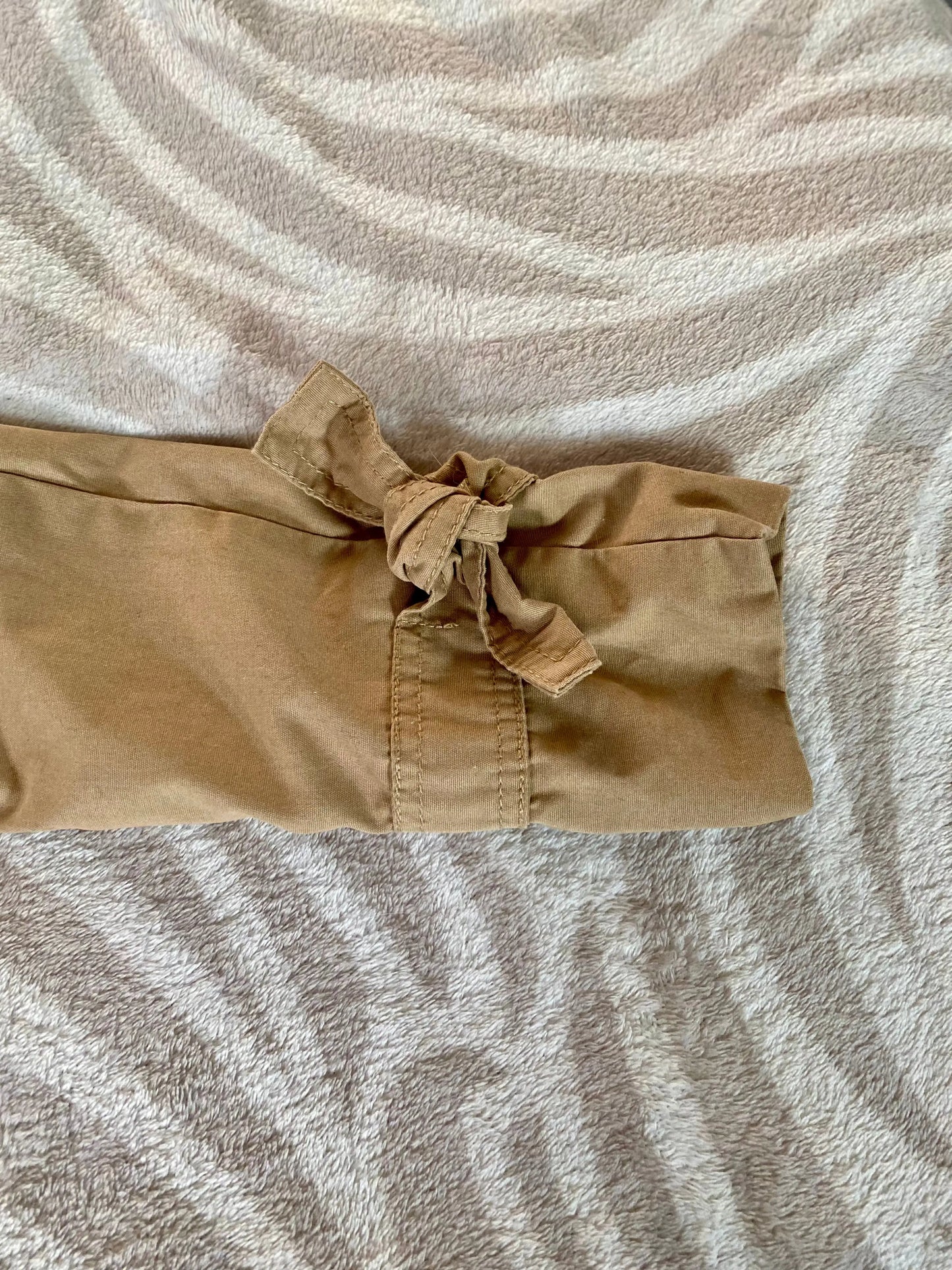 Trench Fille Marron avec Ceinture et Broderie Hirondelles - Taille 5 Ans - Orchestra orchestra