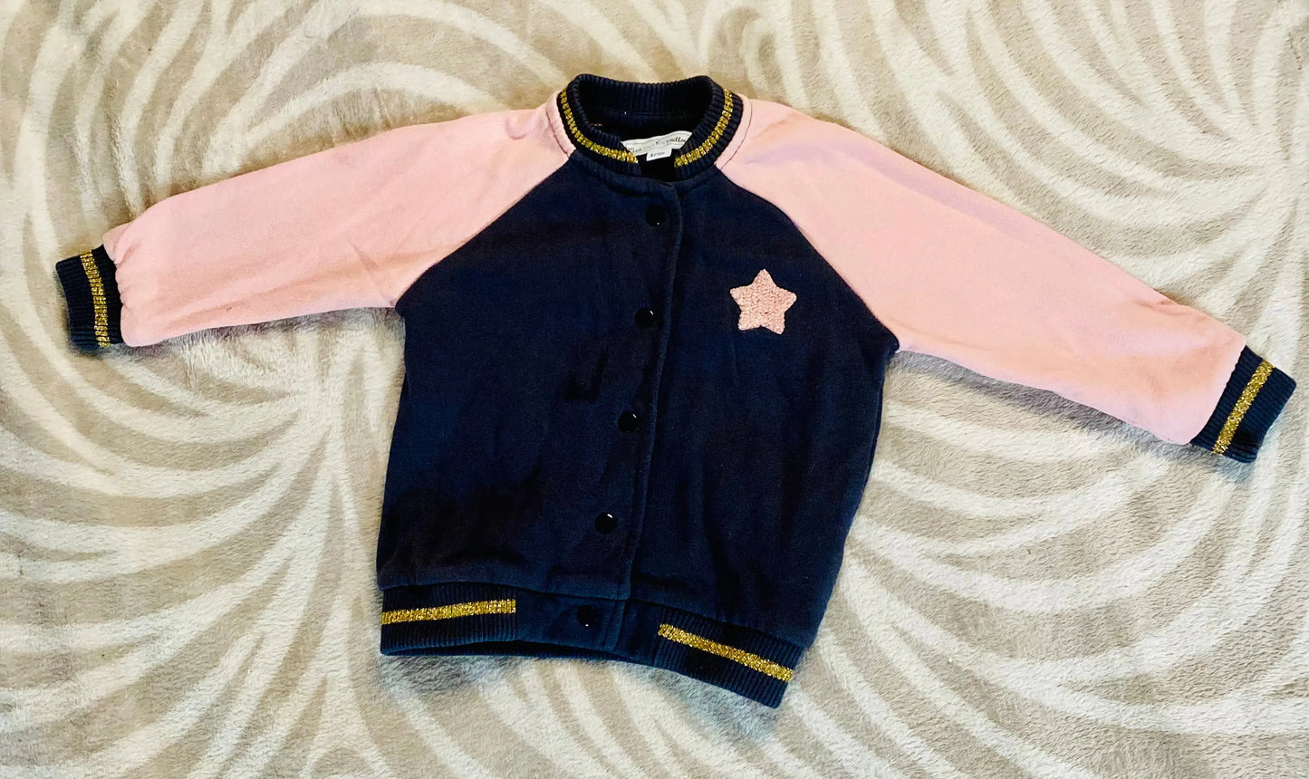 Veste Bébé Fille Style Football Américain - 6 Mois - Mes Petits Cailloux Stokomani