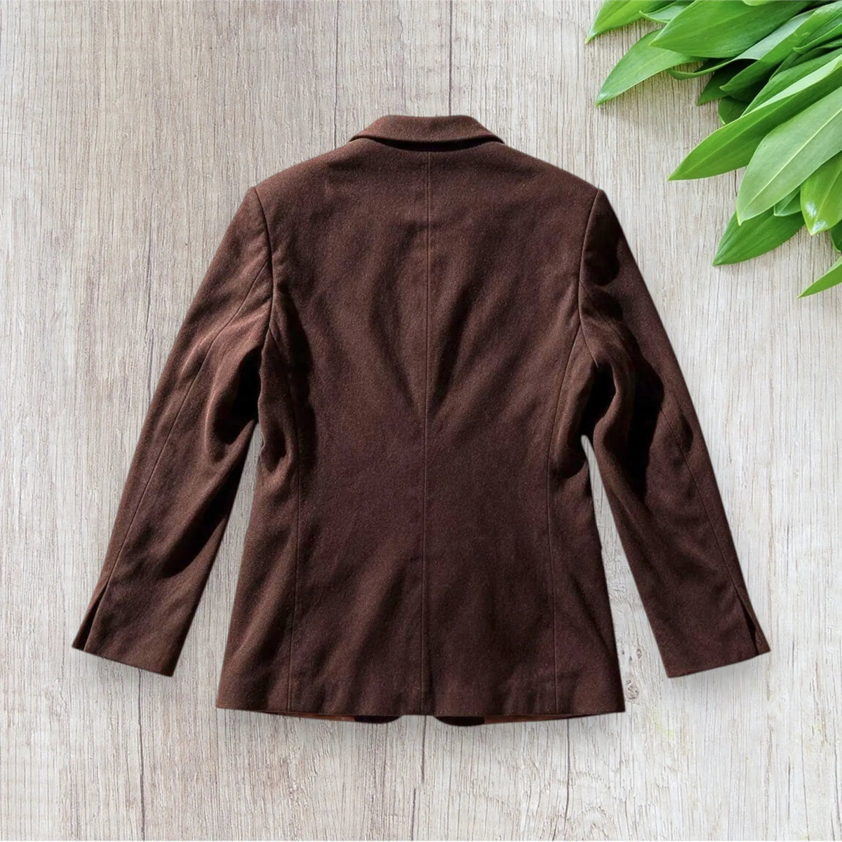 Veste homme Take A Look 54 marron chocolat en faux daim à manches longues.