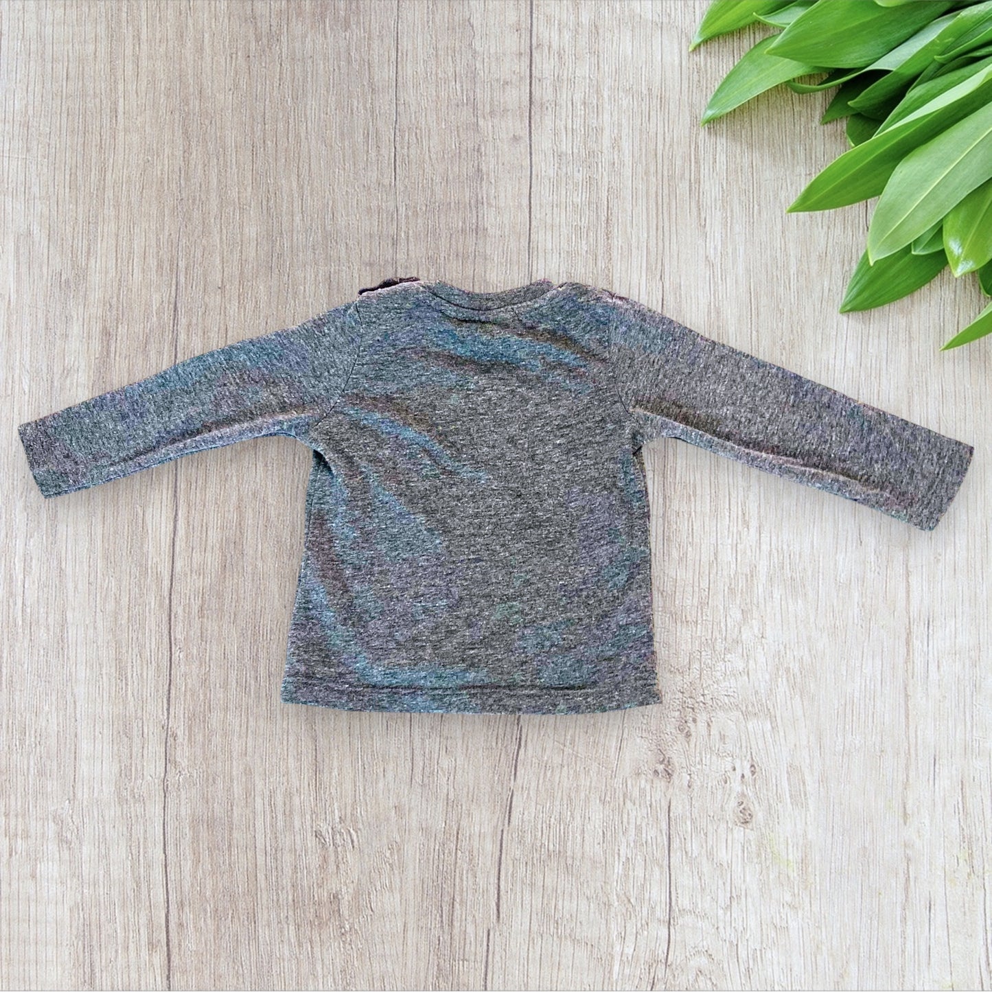 T-shirt 6 Mois Gris à Manche Longue avec Motif Batman - 68 cm