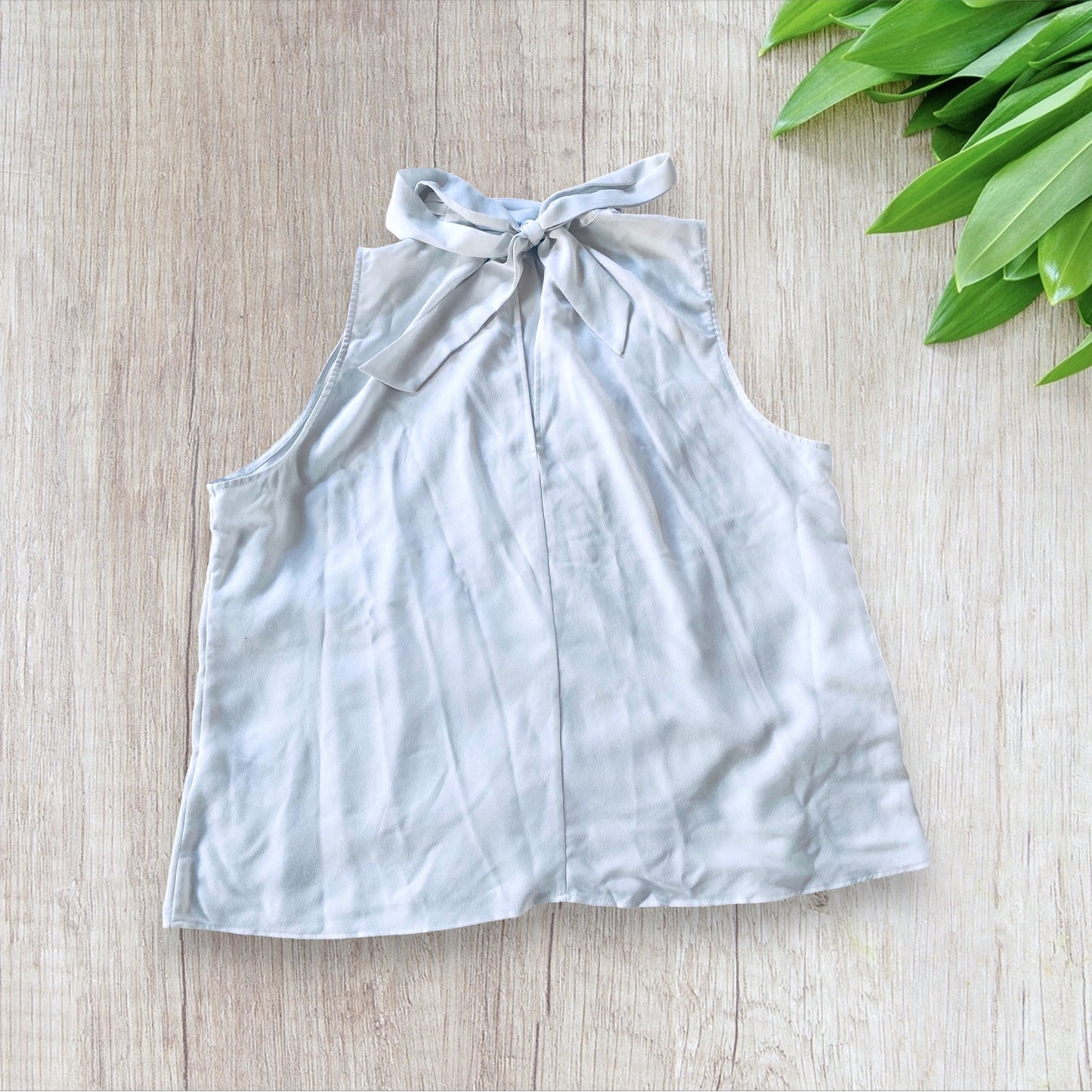 Débardeur Femme Blanc Taille XL H&M Col Montant Noué