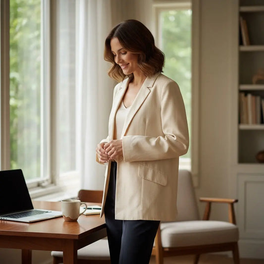 Blazer femme Primark beige taille M, coupe décontractée, très bon état