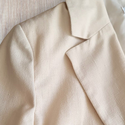 Blazer femme Primark beige taille M, coupe décontractée, très bon état