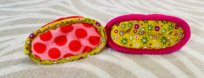 Chaussons Bébé Naissance Lilliputiens - Rouge à Pois Multicolores et Chaussette Intégrée Lilliputiens