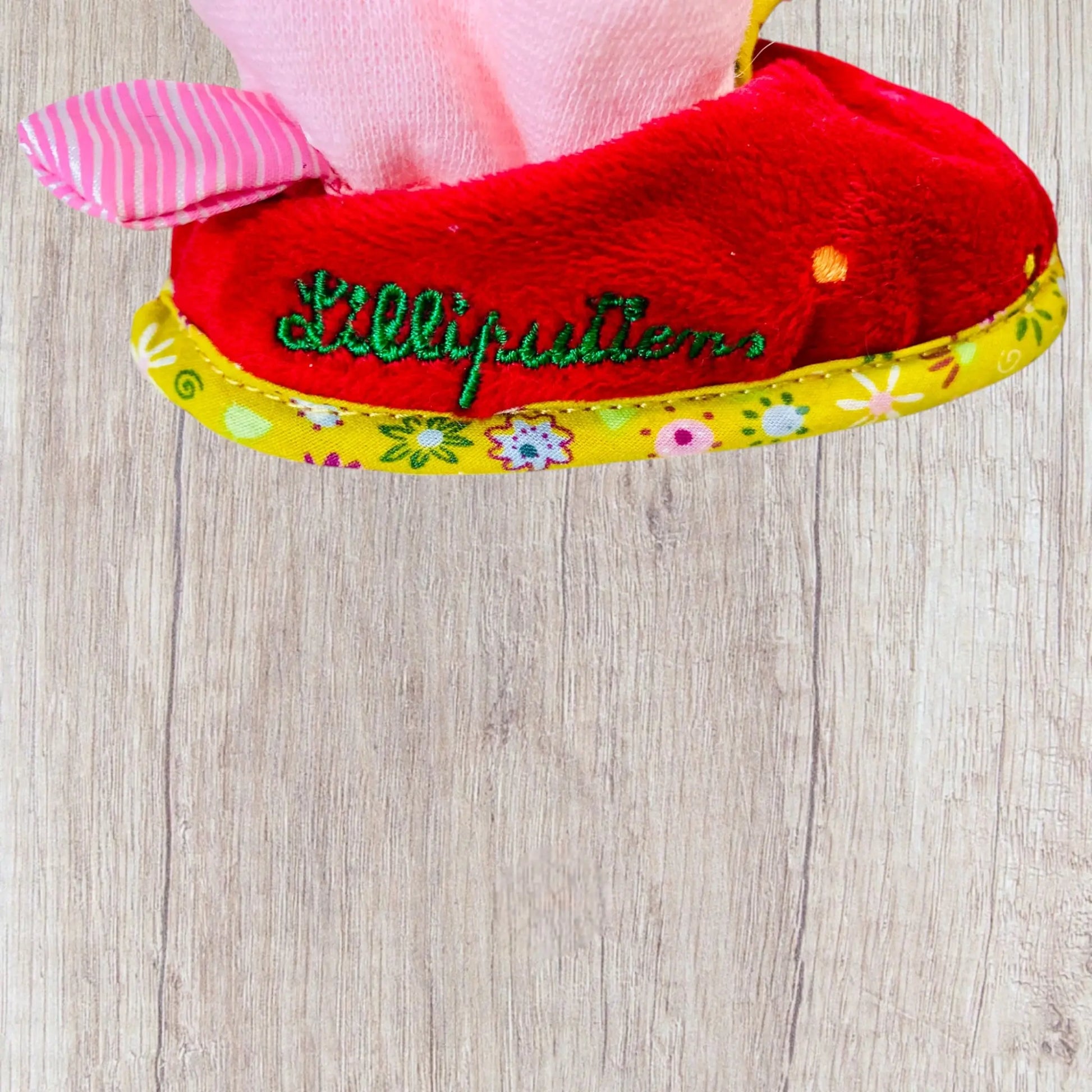 Chaussons Naissance Lilliputiens - Rouge à Pois Multicolores et Chaussette Intégrée Lilliputiens