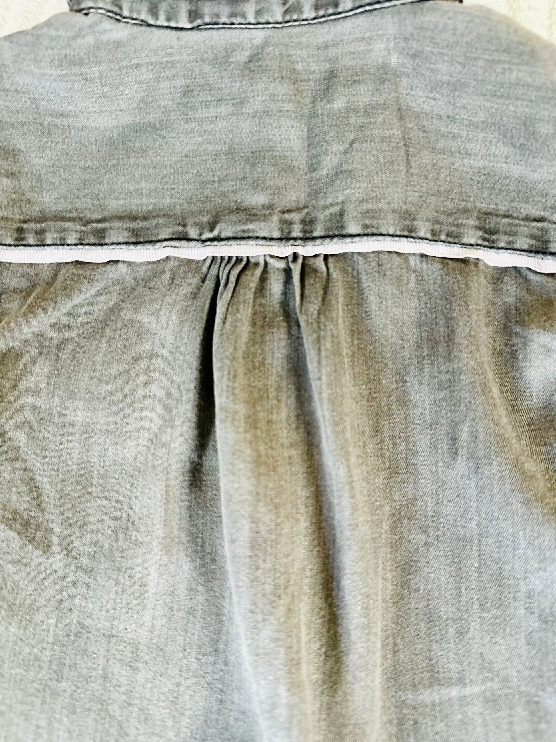 Chemise en jean grise - Bébé fille - Taille 3 mois - Bébé 9 bébé 9