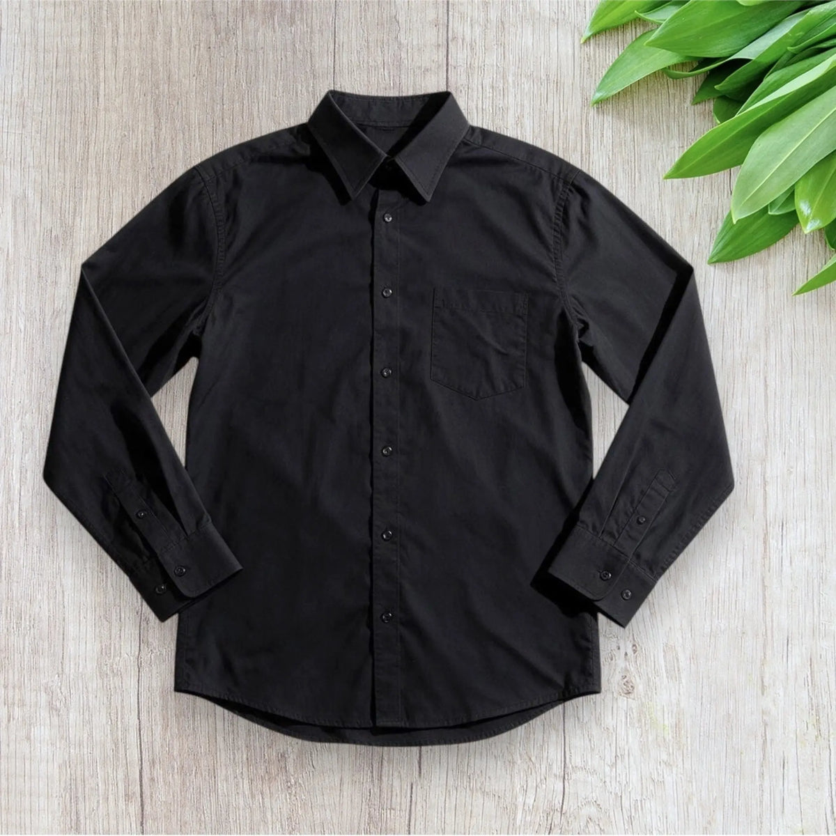 Chemise homme Adrianno Jacometti taille 42 noire à manches longues