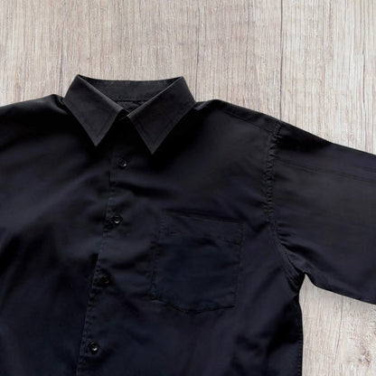 Chemise homme Adrianno Jacometti taille 42 noire à manches longues