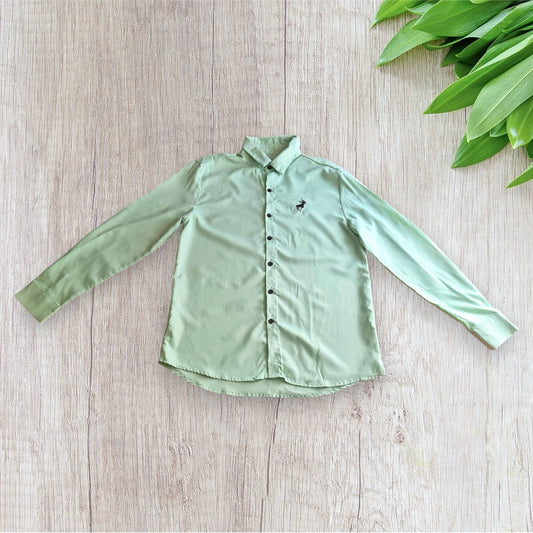 Chemise homme Shein taille M vert clair manches longues très bon état