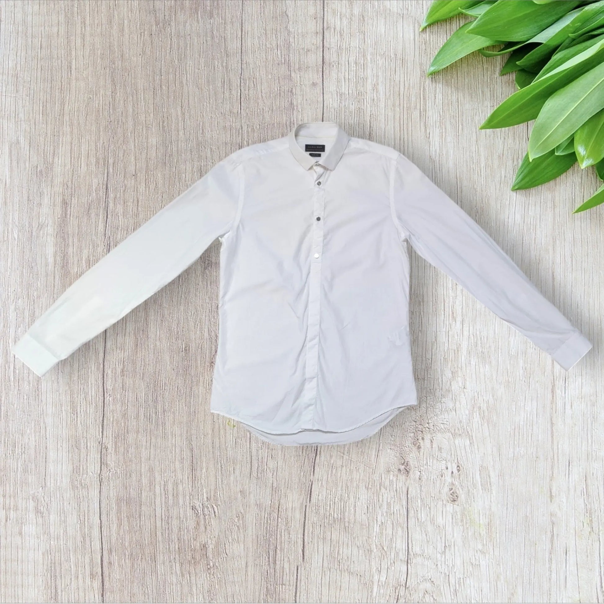 Chemise Slim Fit À Manches Longues Casual Pour Hommes Taille L Chemise Slim Fit À Manches Longues Casual Pour Hommes Taille L