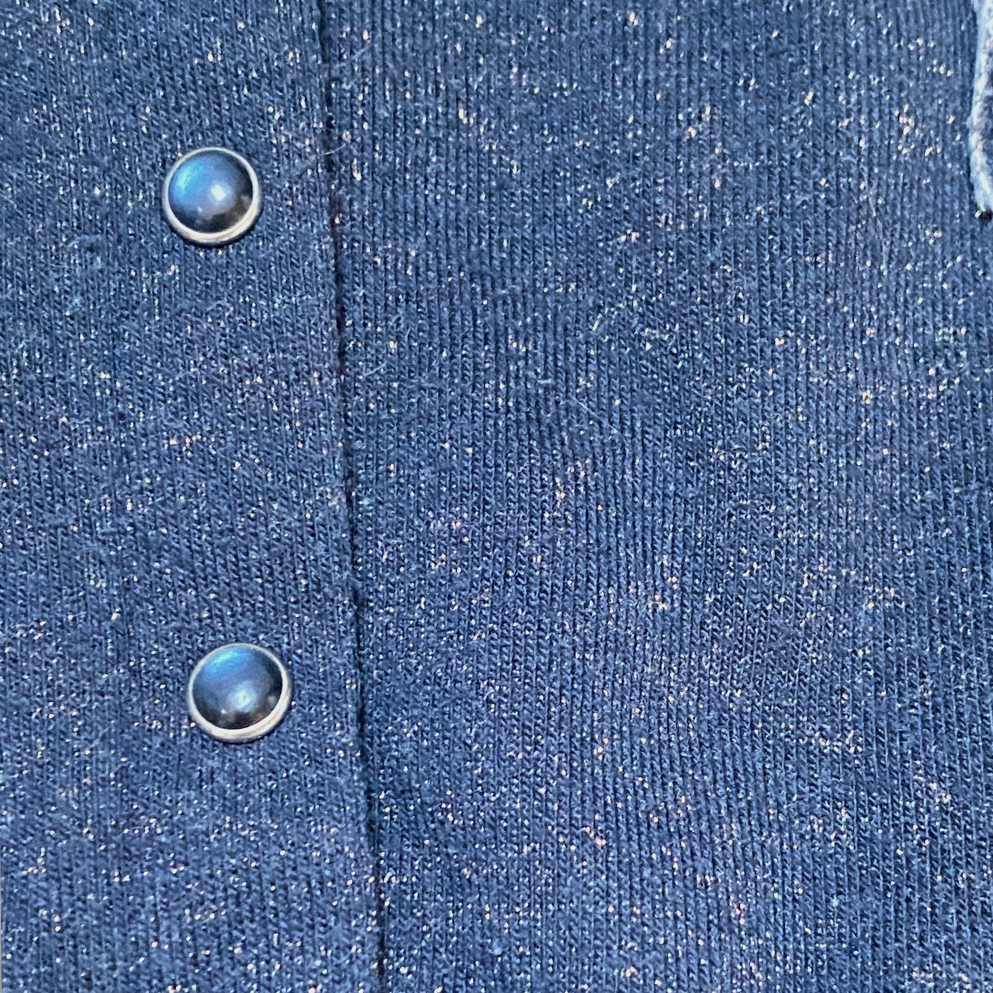 Combinaison bébé fille Orchestra 2 ans bleu marine pailletée en matière jogging.