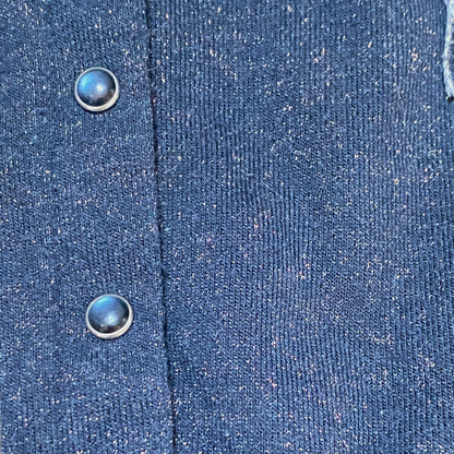 Combinaison bébé fille Orchestra 2 ans bleu marine pailletée en matière jogging.