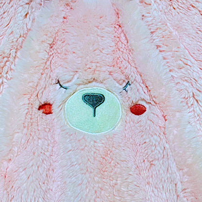 Combinaison intégrale bébé Inextenso 9 mois rose clair fausse fourrure capuche oreilles ours