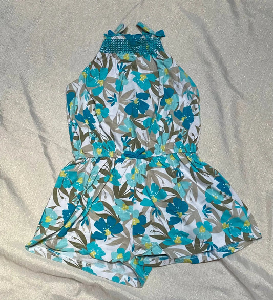 Combishort Fleurie à Bretelles Fille - 6 ans la petite friperie