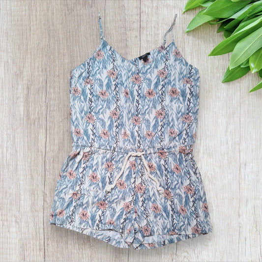 Combishort Esmara femme taille 44 imprimé fleuri bleu et rose très bon état