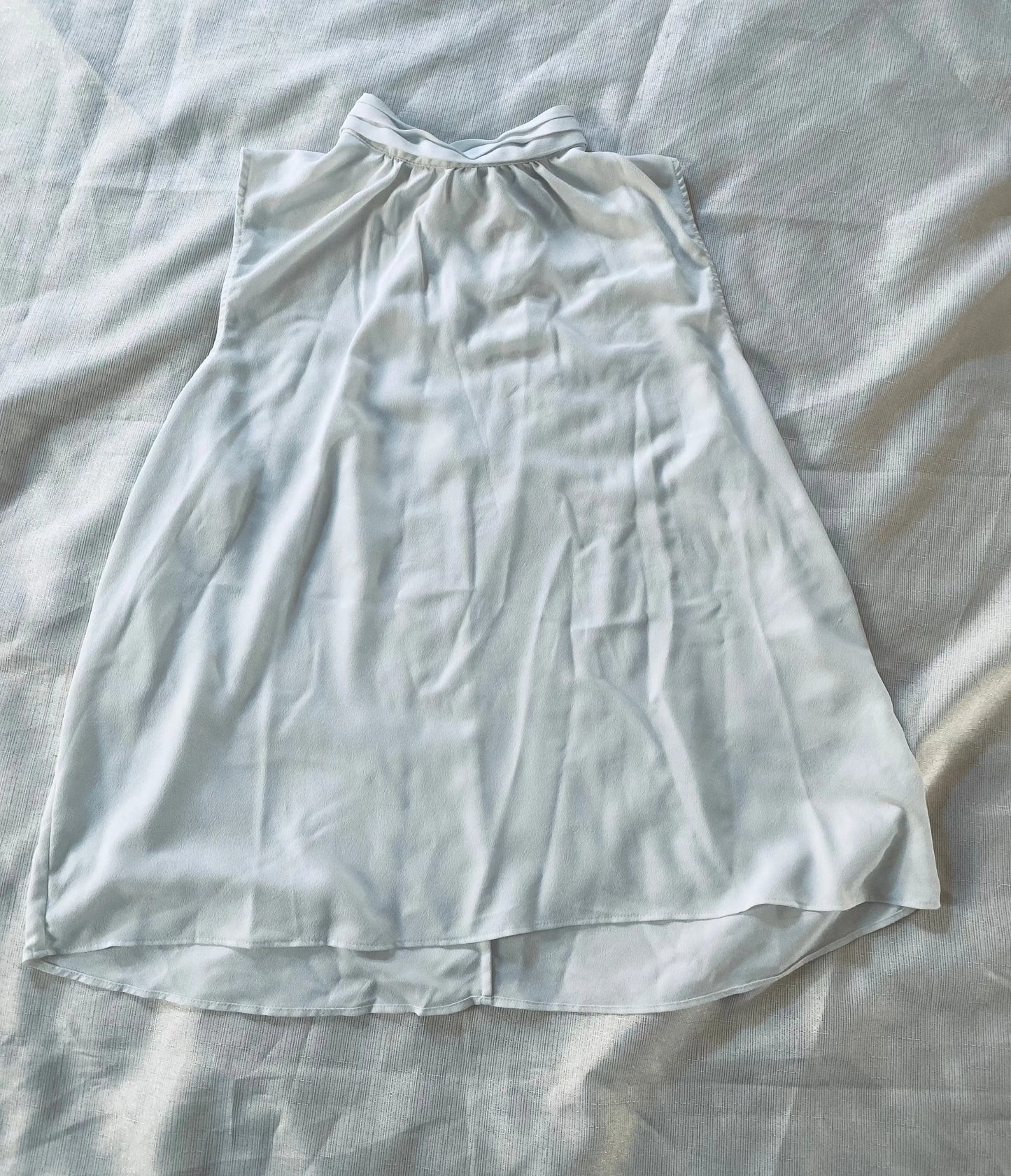 Débardeur Femme Blanc Taille XL H&M Col Montant Noué H&M