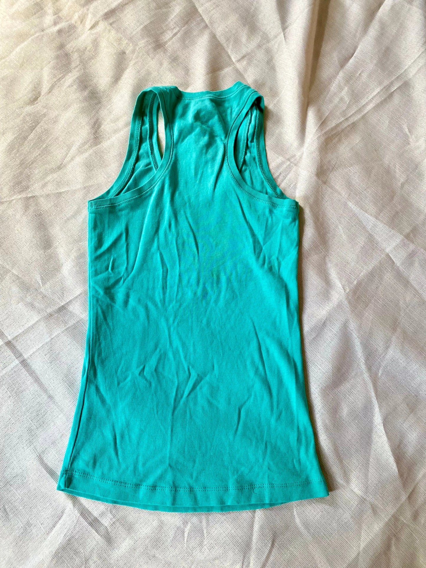 Débardeur Femme Style Marcel Turquoise - Taille S mim