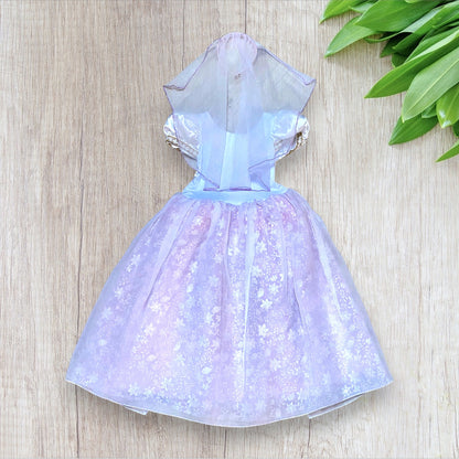 Déguisement Raiponce Disney fille 5/6 ans robe de mariée avec voile et détails dorés