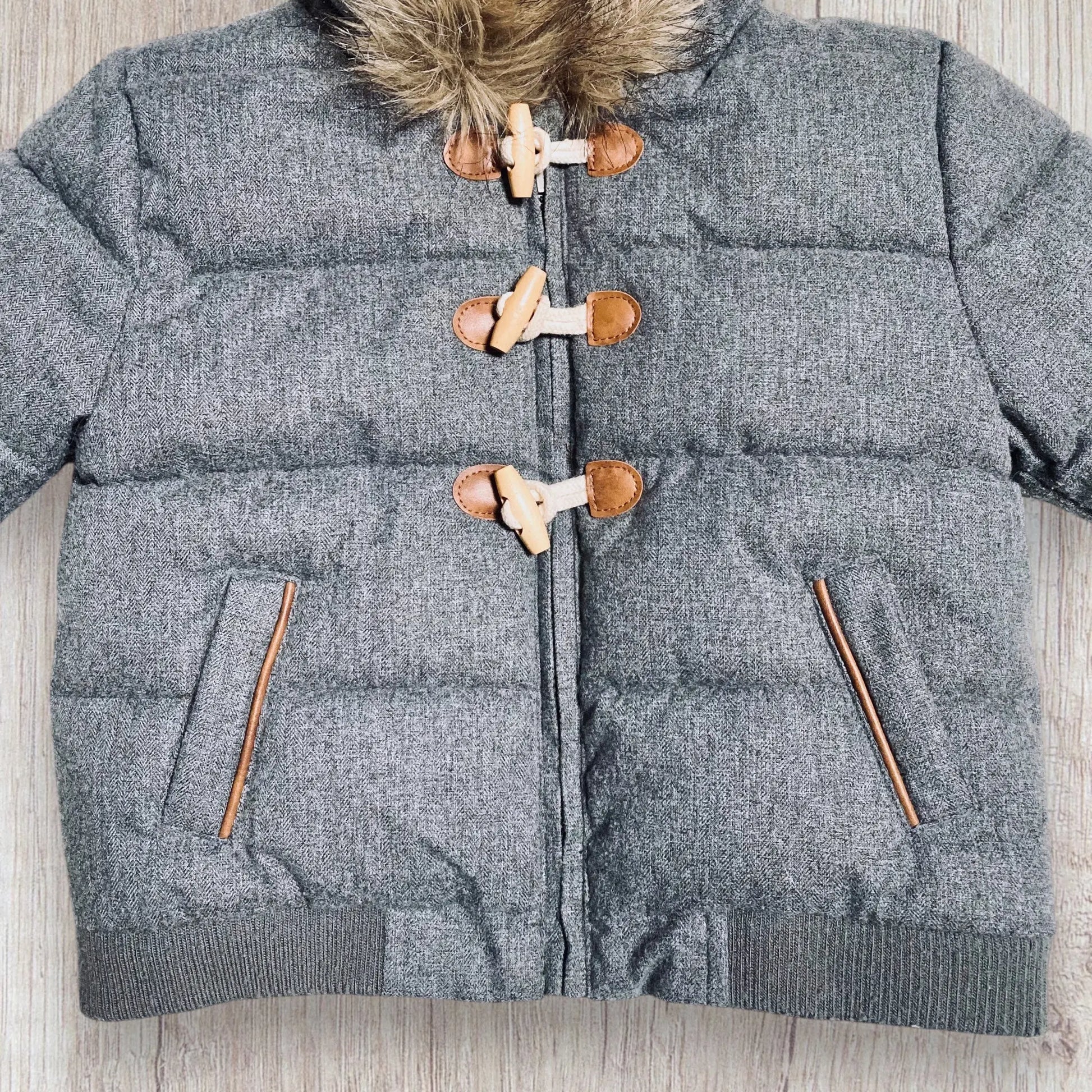 Doudoune Grise Creeks pour Bébé Garçon, Taille 12 Mois - Parfaite pour l'Hiver ! creeks