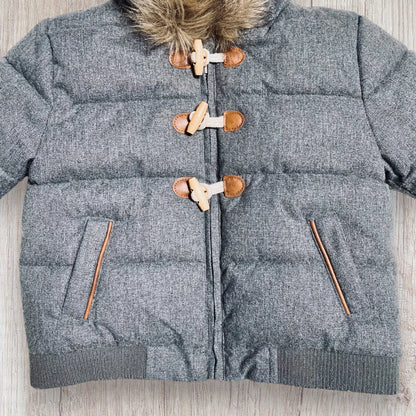 Doudoune Grise Creeks pour Bébé Garçon, Taille 12 Mois - Parfaite pour l'Hiver ! creeks