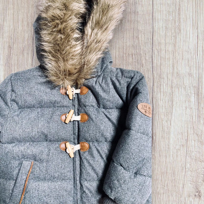 Doudoune Grise Creeks pour Bébé Garçon, Taille 12 Mois - Parfaite pour l'Hiver ! creeks