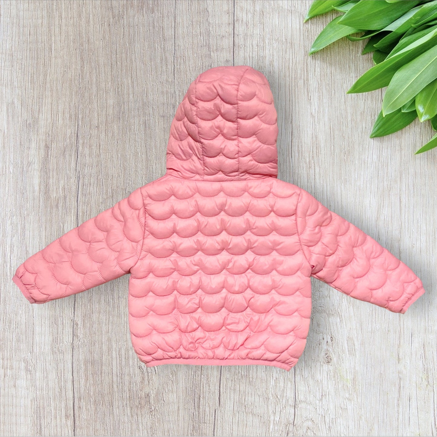 Doudoune bébé fille Primark 6-9 mois rose matelassée à capuche