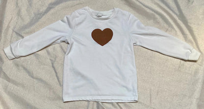 Ensemble Sweat et Jupe Patchwork Cœur - Fille 7 ans shein