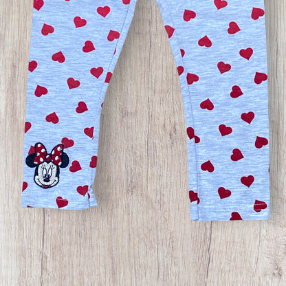 Ensemble bébé fille Disney Baby 18 mois robe et legging bleu marine et gris disney