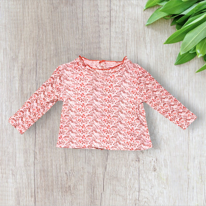 Ensemble bébé fille Obaïbi 9 mois vieux rose 3 pièces : veste, t-shirt et jogging.