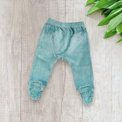Ensemble pyjama bébé fille Verbaudet 12 mois vert clair pastel manches longues volants poupée russe