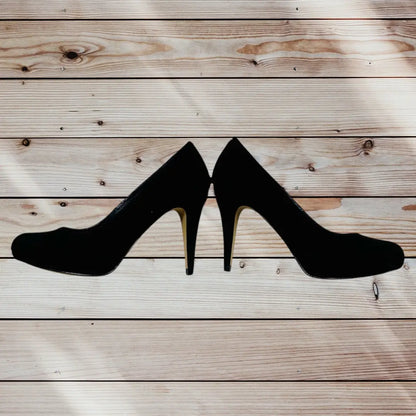 Escarpins Daim Noir Minelli Pointure 36 - Élégance avec Talon Fin et Détail Doré Minelli
