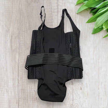 Gaine médicale Bodynov taille 7 XXL noire avec maintien lombaire