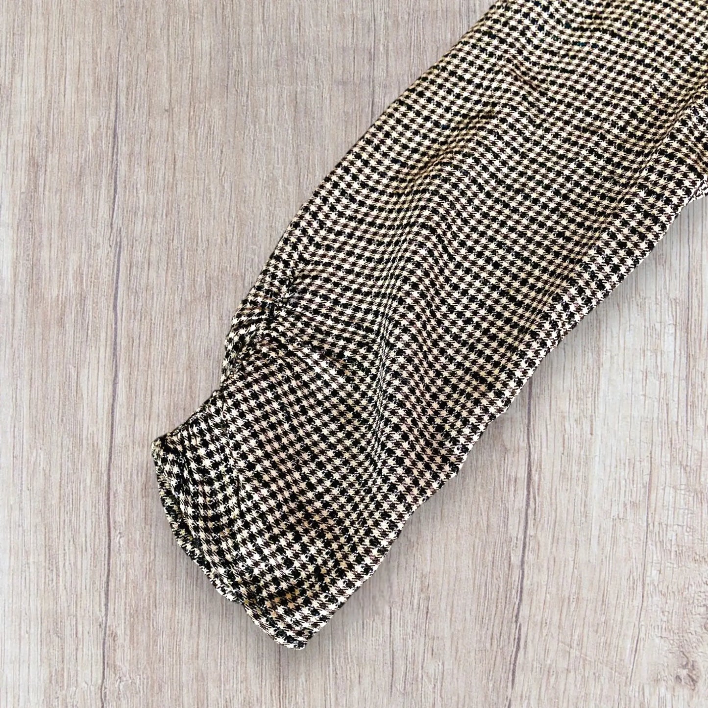 Haut Femme Motif Tweed Beige, Noir et Blanc - Taille M - Mango mango