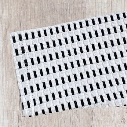 Haut femme Grain de Malice S noir et blanc texturé manches 3/4.