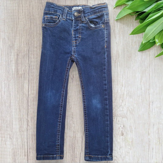 Jean garçon slim bleu brut Districenter en 3 ans