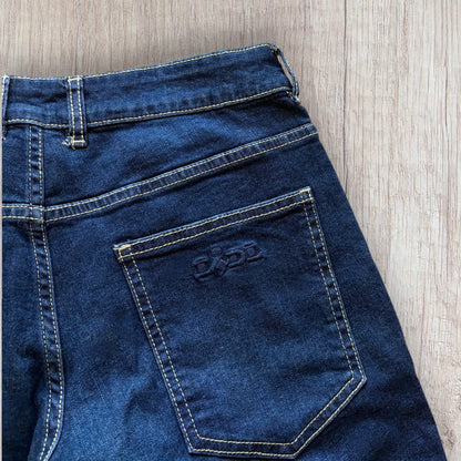 Jean homme Lidl taille 40 bleu foncé à 5 poches.