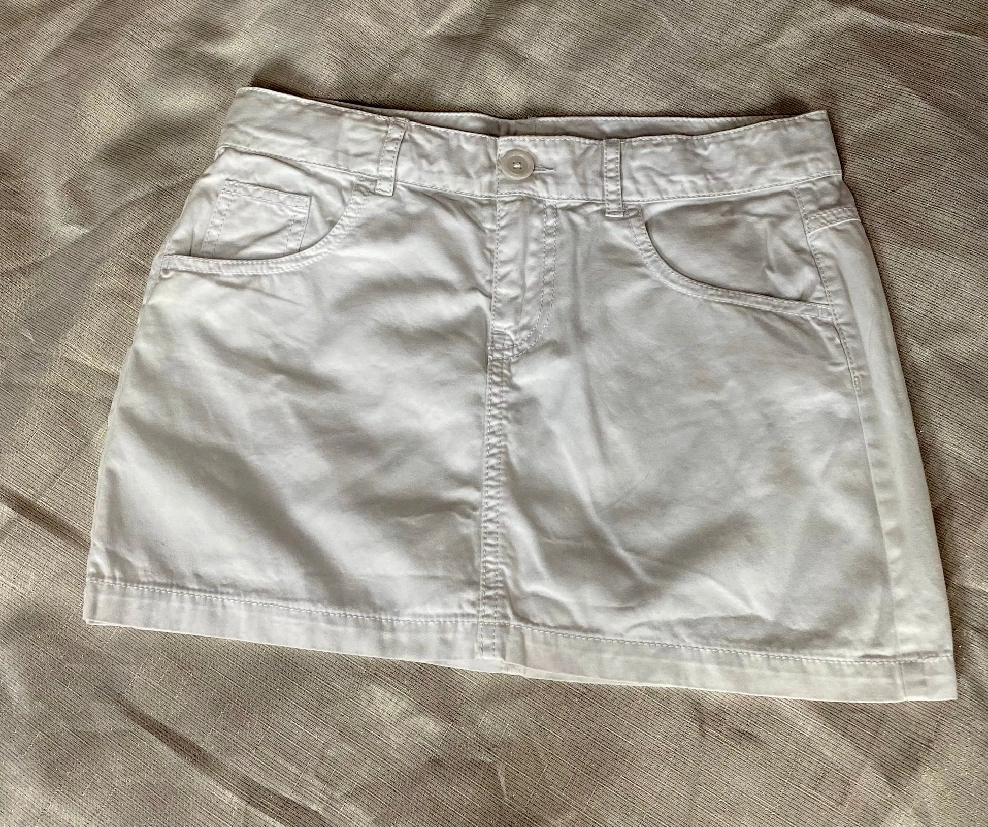 Jupe Courte Style Jean Blanche Fille 12 ans - Benetton Benetton