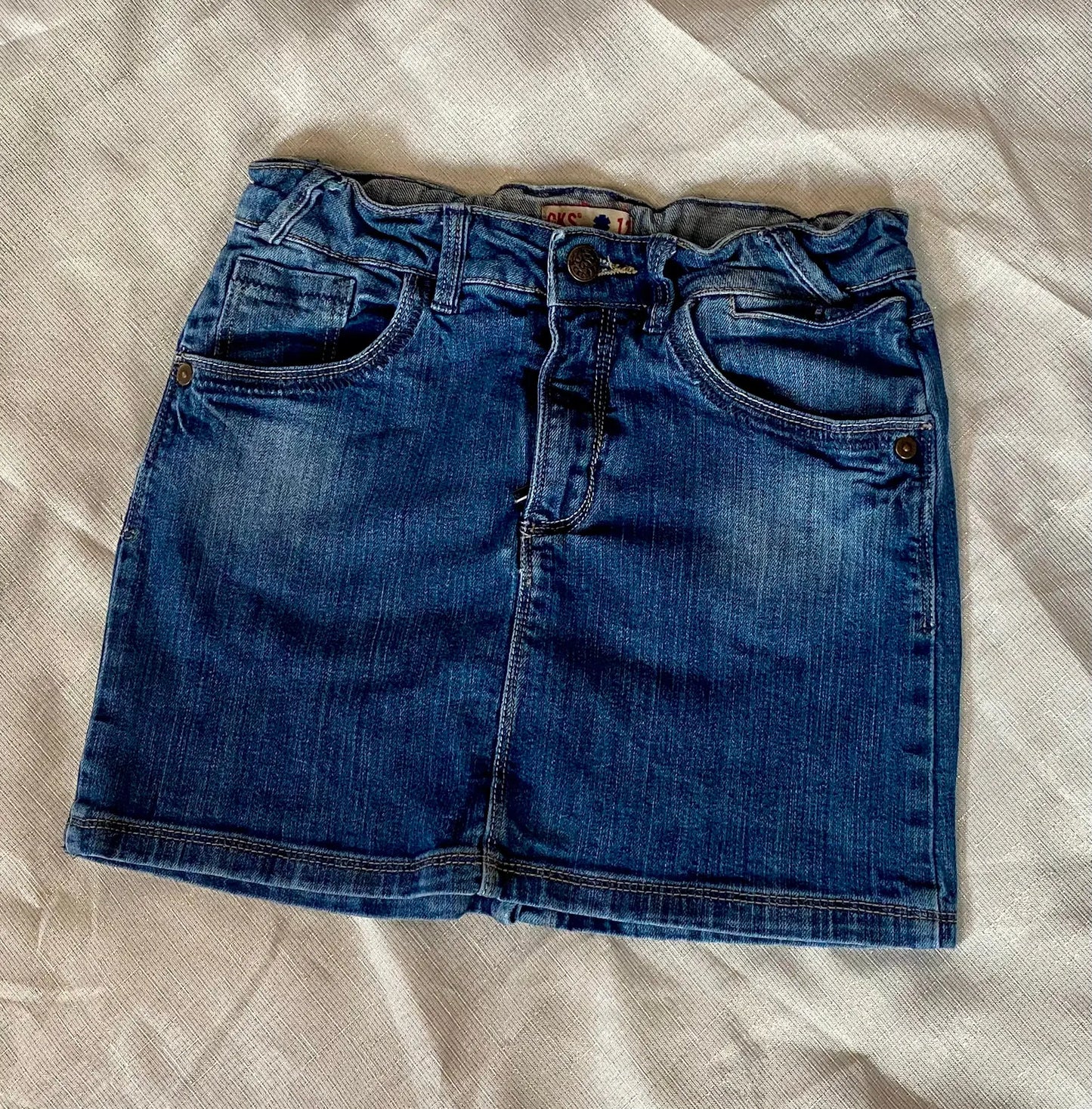 Jupe Courte en Jean Effet Usé Fille 12 ans - Creeks de La Halle la halle