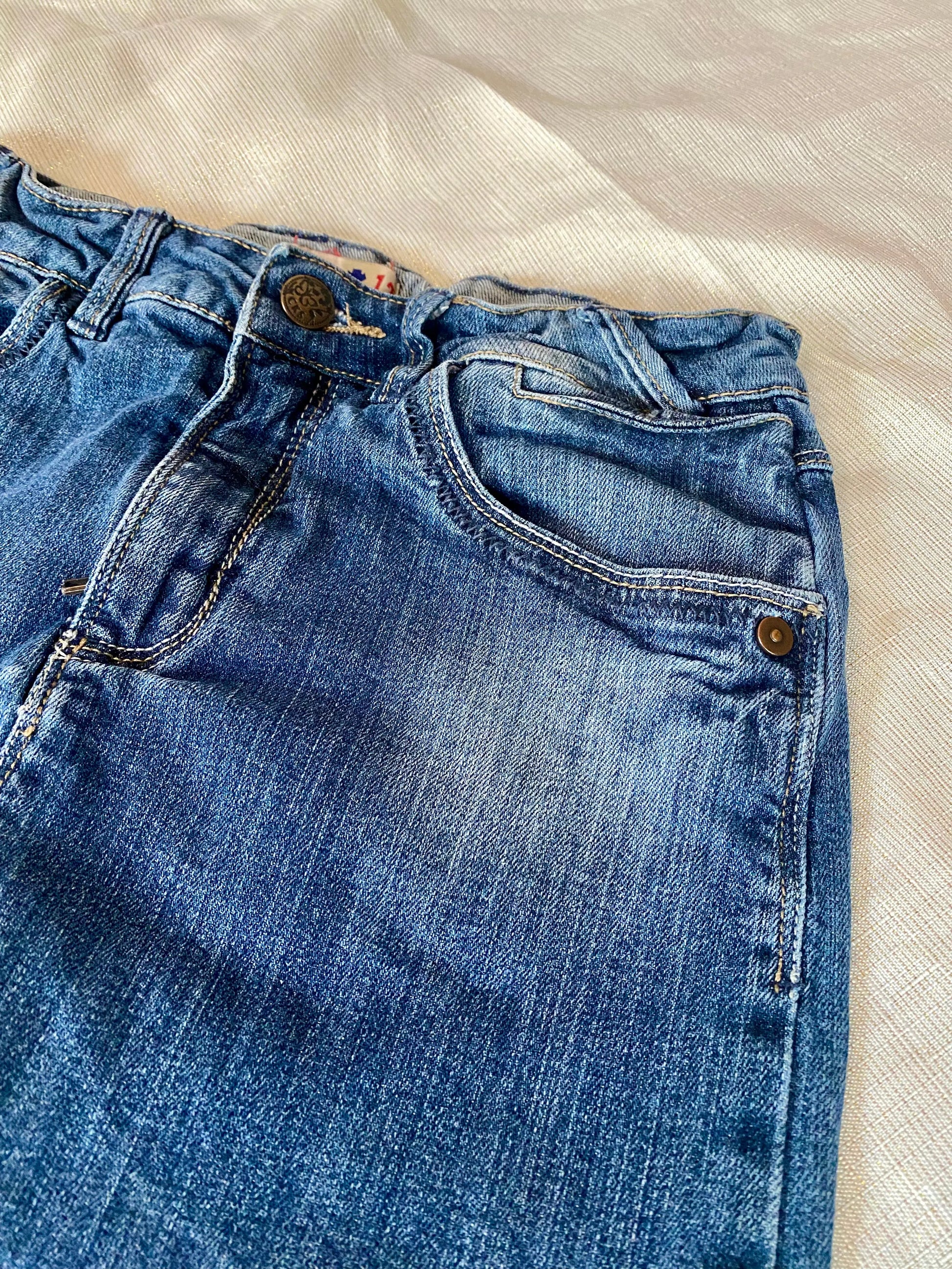 Jupe Courte en Jean Effet Usé Fille 12 ans - Creeks de La Halle la halle