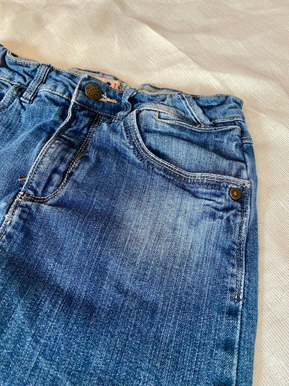 Jupe Courte en Jean Effet Usé Fille 12 ans - Creeks de La Halle la halle