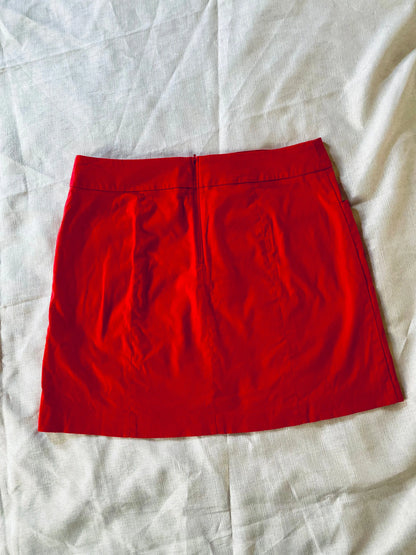 Jupe Crayon Courte Femme Taille 40 Rouge Camaïeu camaieu