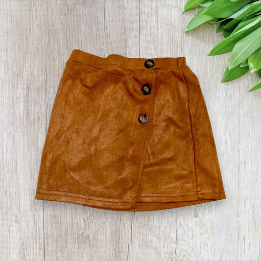 Jupe Fendue Fausse Fente en Daim Marron - Fille 6 ans, Shein shein