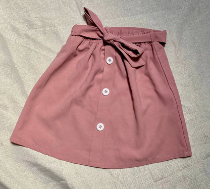 Jupe Rose avec Ceinture Assortie - Fille 6 ans, Shein shein