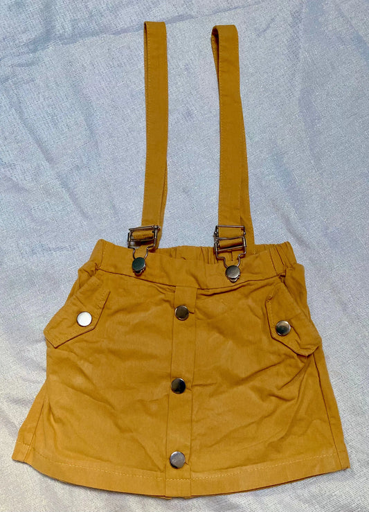 Jupe Short Jaune avec Bretelles Détachables - Fille 6 ans, Shein shein
