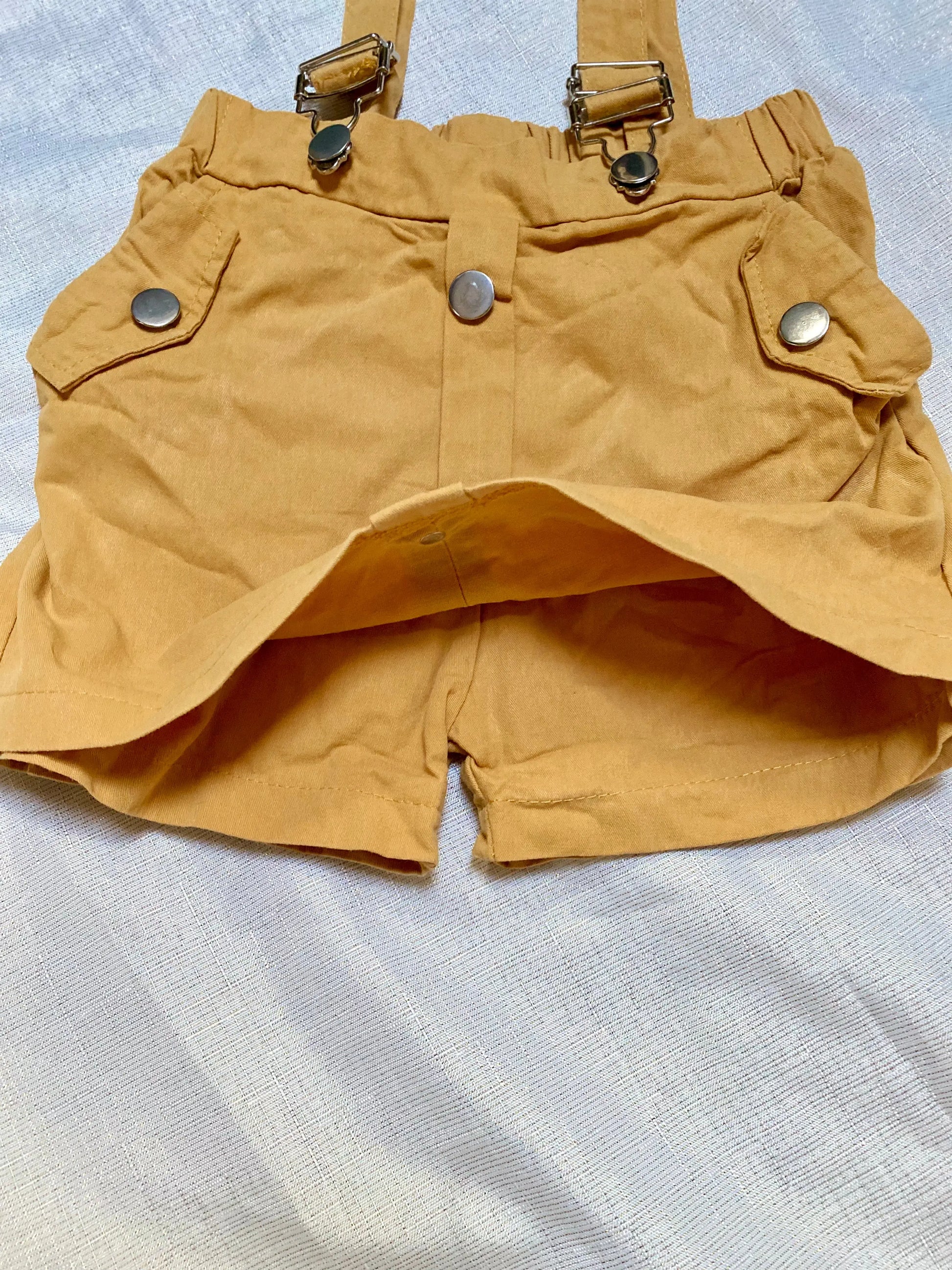 Jupe Short Jaune avec Bretelles Détachables - Fille 6 ans, Shein shein