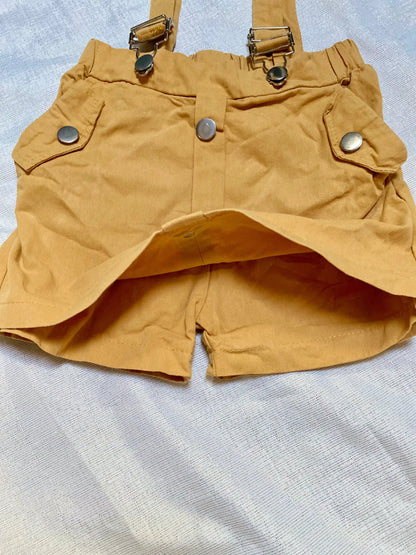 Jupe Short Jaune avec Bretelles Détachables - Fille 6 ans, Shein shein