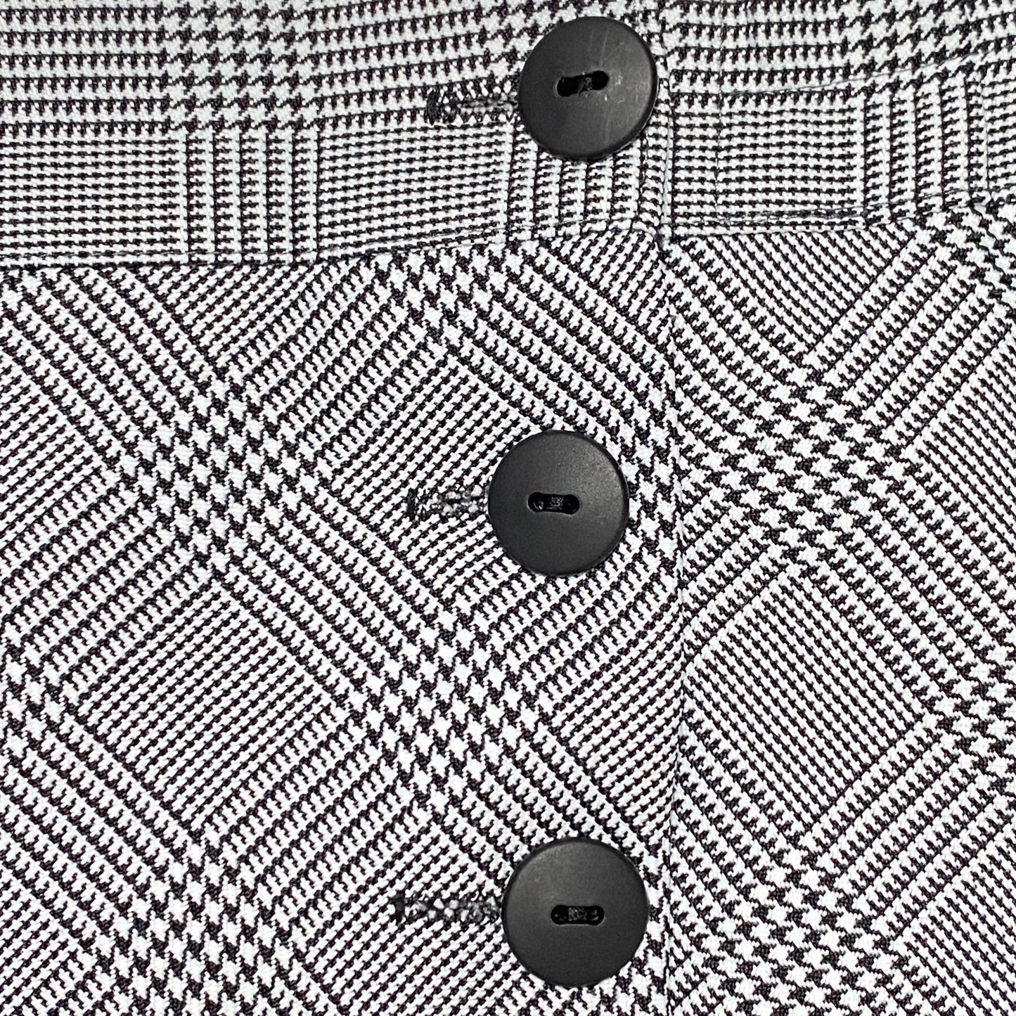 Jupe femme plissée Made in France 44 blanche et noire – mi-longue la petite friperie