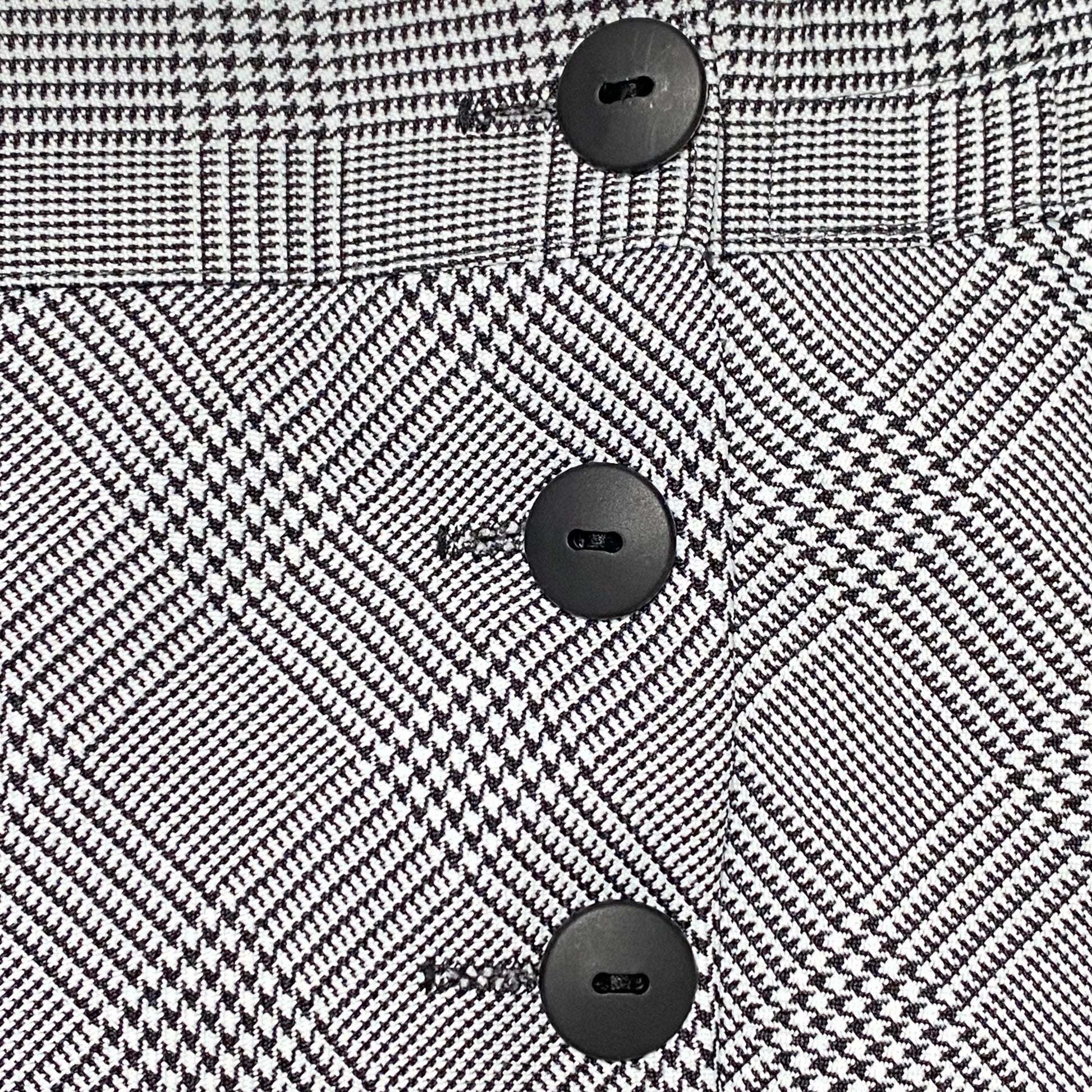 Jupe femme plissée Made in France 44 blanche et noire – mi-longue la petite friperie